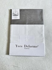 YVES DELORME COCON drap plat / flat sheet 180 cm * 290 cm blanc/platine