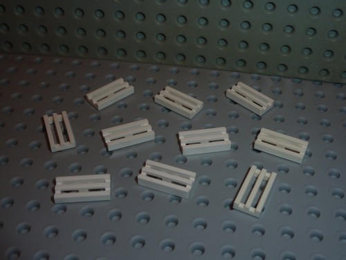 Lego white grilles - 10,