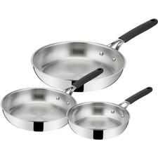 Batterie de cuisine LAGOSTINA 3 poeles Esperta Triply 20/24/28cm