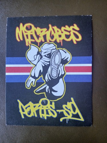 Ancien sticker microbes paris - microbes,