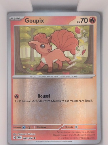 Carte pokemon goupix reverse - carte,