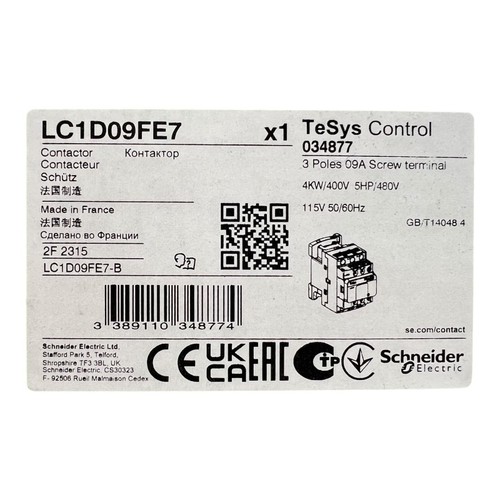 Schneider electric lc1d09fe7 - schneider,