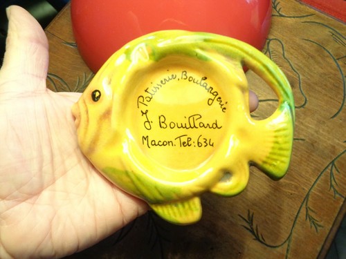 Ancien cendrier poisson - au,