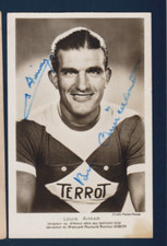CYCLISME carte cycliste LUCIEN AIMAR Equipe cycles TERROT Signée