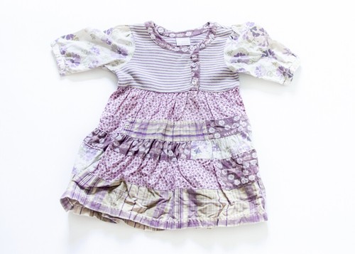 Robe fille avec fleurs 1 - -,