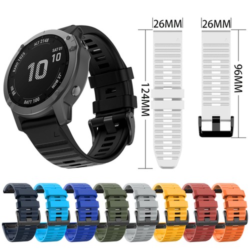 26mm silicone watchband - silicone, strap