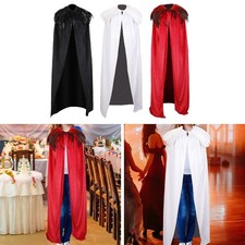 Cape en velours, tenue de diable, cape gothique en plumes douces pour fête,