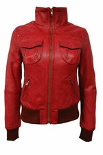 Veste Bomber En Cuir D'Agneau