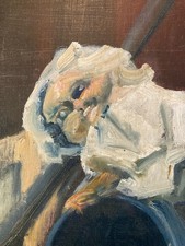 Peinture Huile Toile Portrait