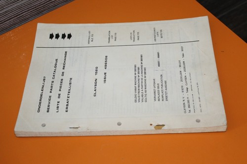 Service parts catalogue - (225b),