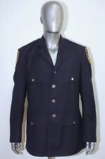 Vintage 1980s Navy Blue Wool Jacket New York Police Traffic NYPD Size L