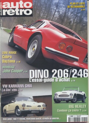 Auto retro 241 2001 dino - n°241,