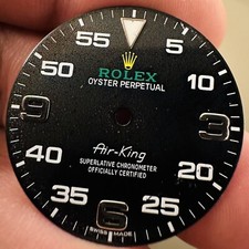 Rolex Black 3 6 9 Dial For Air King 40mm Model Ref 116900