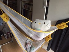 hamac double filets pour peluches ou jeux de bains - rangement