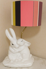 Lampe design couple de lapins