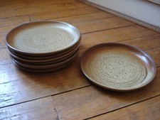 6 assiettes plates artisanales