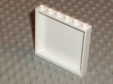 Lego white panel 59349 set - white, /