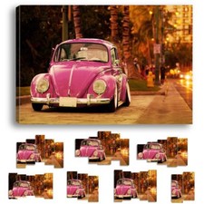 TABLEAUX TOILE - HERBIE COCCINELLE COX BEETLE VINTAGE CHOUPETTE Volkswagen CC04