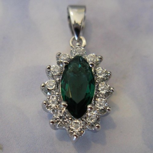 Pendentif rhodié oeil - pendentif,