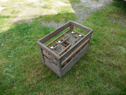 Ancienne caisse bouteilles - ancienne,
