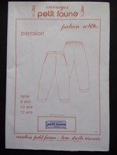 § patron ancien PETIT FAUNE