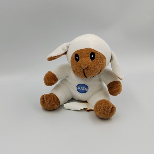 Doudou peluche mouton blanc