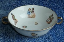 Grand tasse ancienne  anses porcelaine Limoges enfant bouillon vintage vaisselle