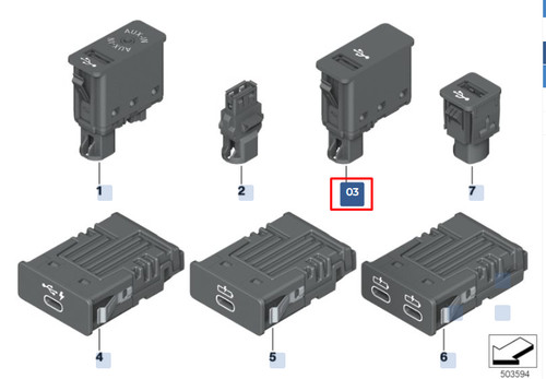 Prise usb bmw f48 - prise, x1