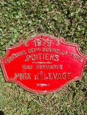 ANCIENNE PLAQUE AGRICOLE DE