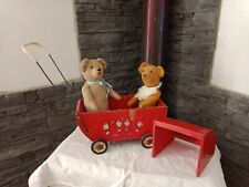 ancien petit landeau de poupée rare 1930