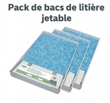 PetSafe ScoopFree Bac de Rechange pour Litière Cristal Bleu - Pack de 3...
