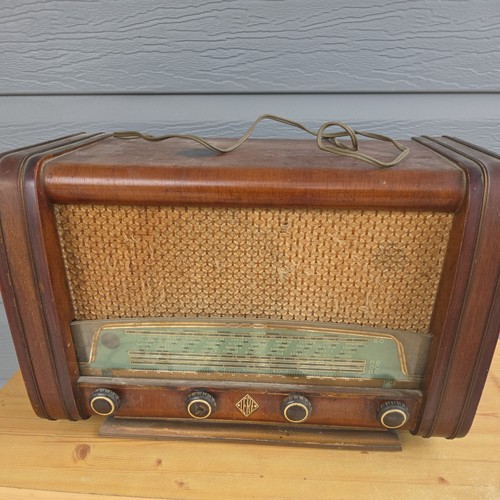 Ancienne radio tsf bois - radio, lmt
