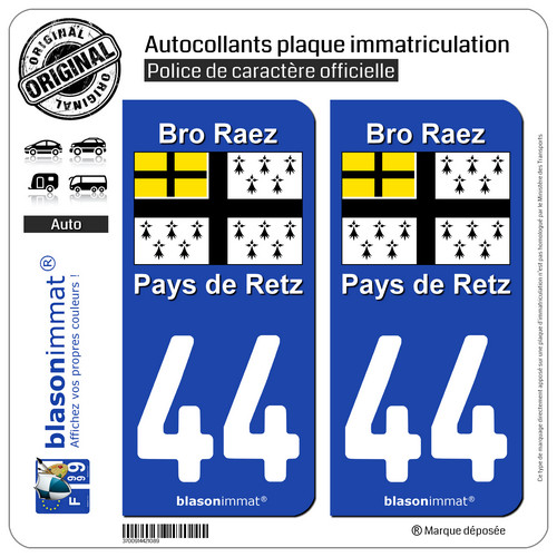 Sticker autocollant plaque - 2,