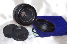 REFERENCE ZEISS-TESSAR objectif M42 50mm f2,8, bouchons-pare-soleil-housse, TBE