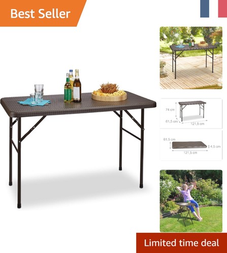 Table jardin pliante - table,