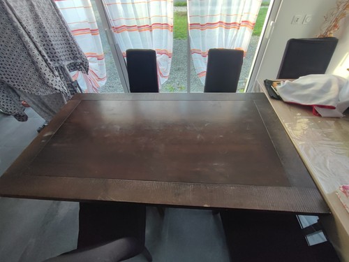 Table salle manger bois - table,