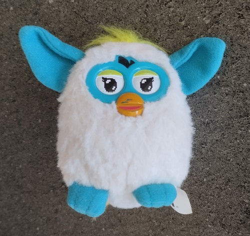 Peluche furby blanc bleu - et,