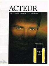 PUBLICITE ADVERTISING  1990   AZZARO  pafum  ACTEUR