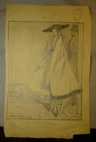 Dessin original signé projet - dessin,