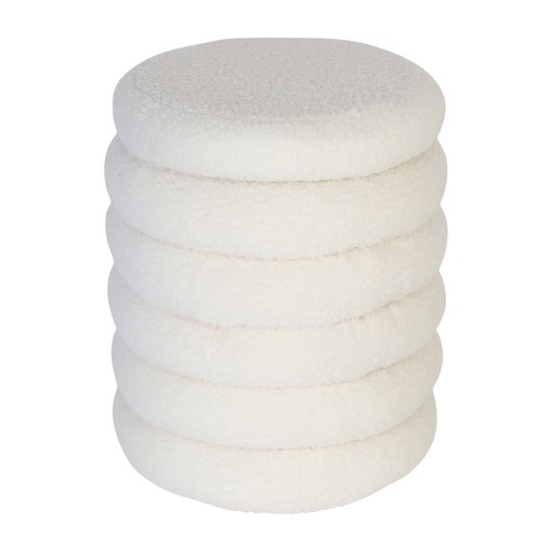 Pouf coffre bouclé teddy - pouf,