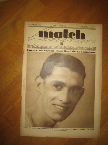 Match intran 215 oct 1930 - match, l'intran