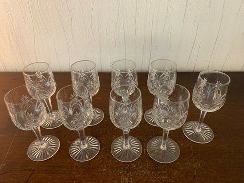 Crystal port glasses - crystal,