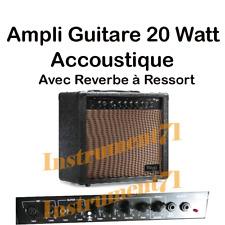 AMPLI ACCOUSTIQUE  PUISSANCE 20 WATT AVEC REVERB A RESSORT STAGG 20AAREU