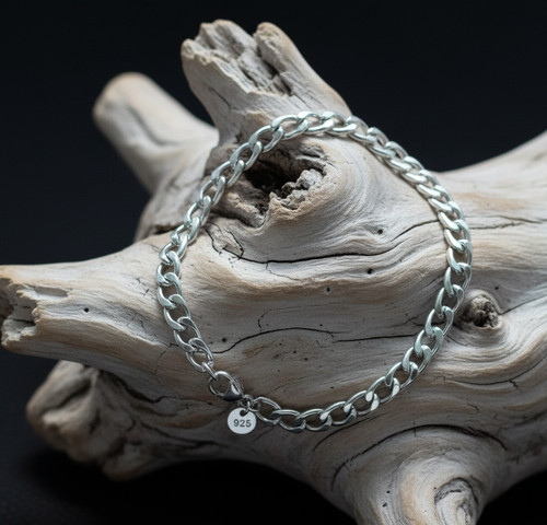Bracelet argent maille