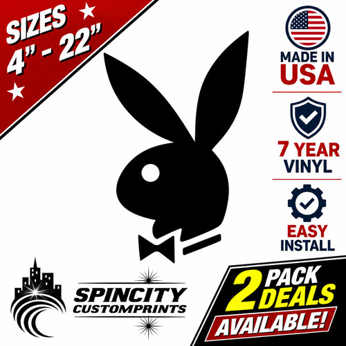 Playboy bunny vinyl decal - playboy,