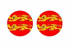 2x autocollant sticker rond