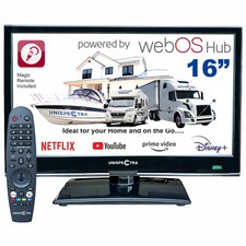 Unispectra 16 " Smart TV (Webos ),Magic Télécommande 12V pour Car,Camion,Bateau