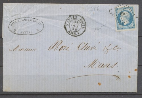 1854 lettre 20c - 1854, 20c.