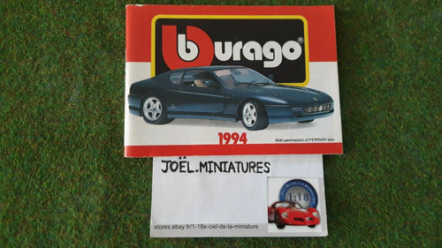 Catalogue burago 1994 petit - burago,