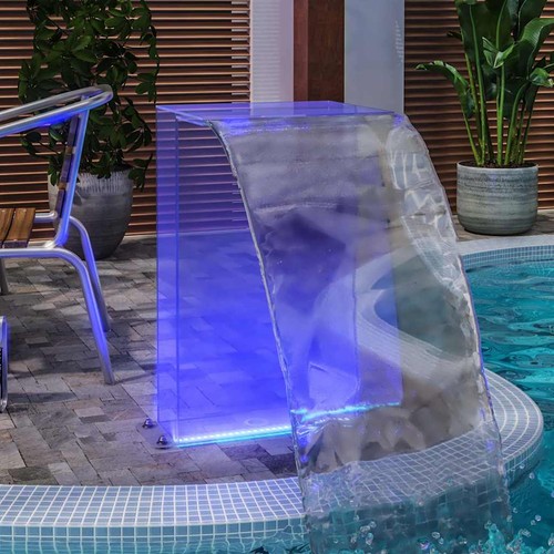 Fontaine piscine avec led - fontaine,